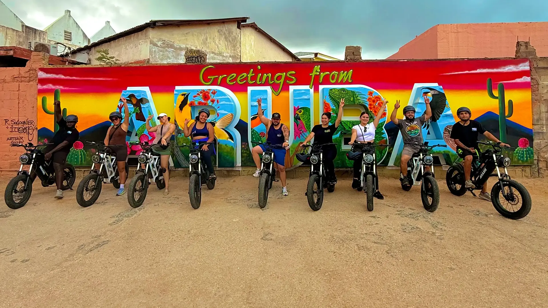 E-bike fleet in Aruba landscape